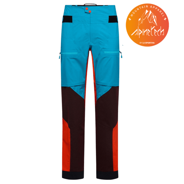 Pantalons La Sportiva SUPERCOULOIR GTX PRO PANT Men Tropic Blue/Cherry Tomato