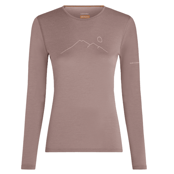 T-shirt a manches longues Icebreaker Merino 200 Oasis LS Crewe Rainer Ridge Women SUMMIT