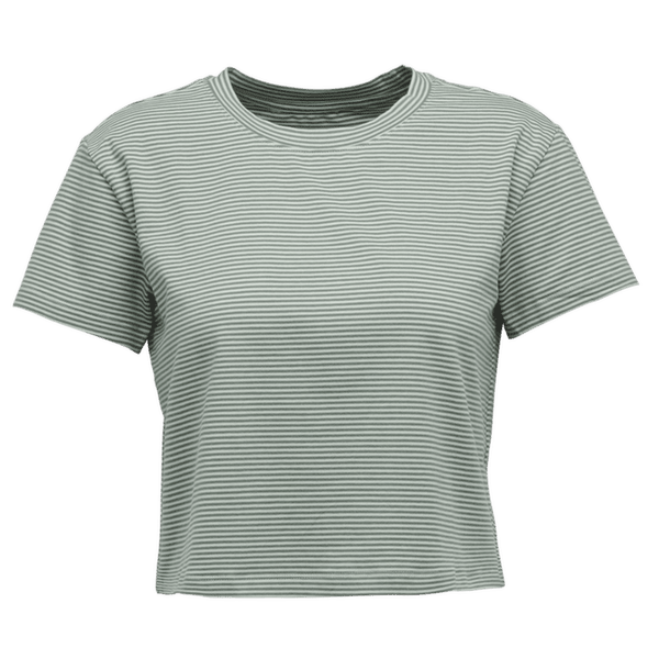 T-shirt a manches courtes Black Diamond BD Stripe SS Tee Women Foam Green-Laurel Green