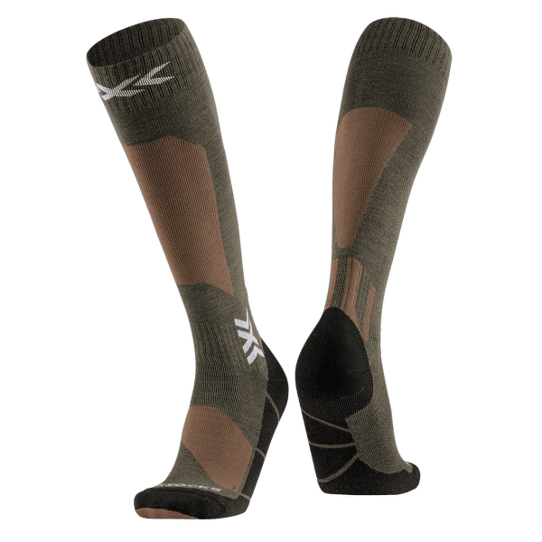 Chaussettes hauteur genou X-Bionic X-SOCKS® SKI DISCOVER MERINO OTC SAND/DARK SAND