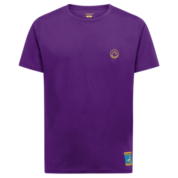 T-shirt a manches courtes La Sportiva Climbing on the Moon T-Shirt Men Viola/Giallo