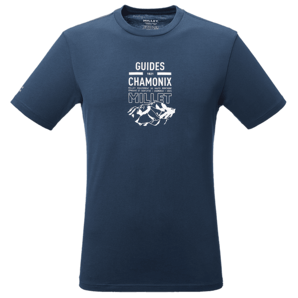 T-shirt a manches courtes Millet CDG Chamonix Logo TS SS Men SAPHIR NEW