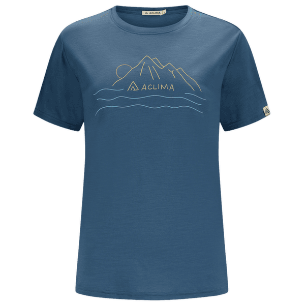 T-shirt a manches courtes Aclima LightWool 140 Classic Tee Sunset Women Blue Fusion