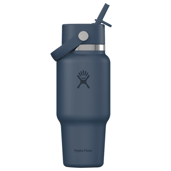 Thermos Hydro Flask 24 OZ WIDE FLEX STRAW TRAVEL BOTTLE Harbor Blue
