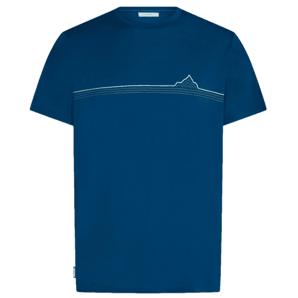 T-shirt a manches courtes Icebreaker Merino 150 Tech Lite SS Tee Range Stripes Men ATLANTIS