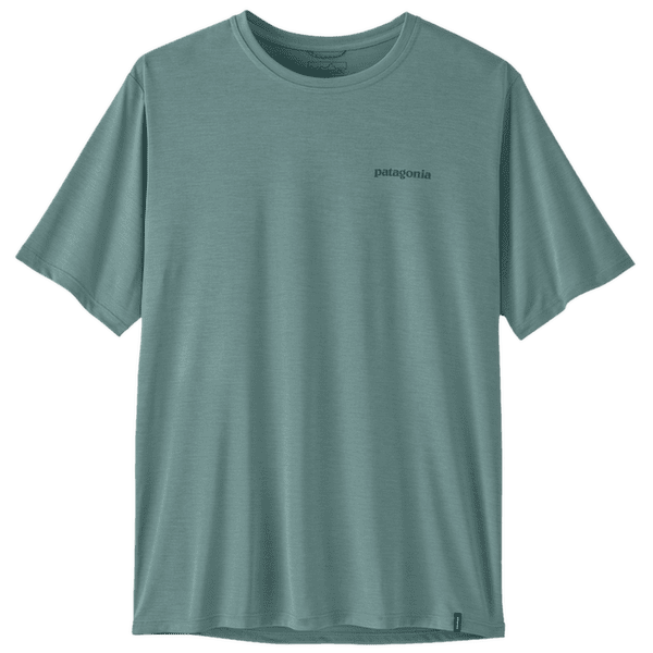 T-shirt a manches courtes Patagonia Cap Cool Daily Shirt  - Boardshort Logo Men Blue Sage - Light Blue Sage X-Dye