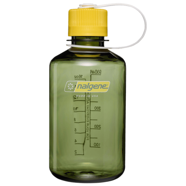 Bouteille Nalgene Narrow-Mouth 500 mL Sustain Oil Green w/Freesia