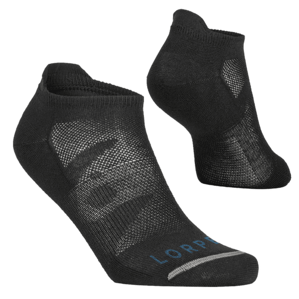 Chaussettes Lorpen T2Ram Running No Show Men 9937 BLACK