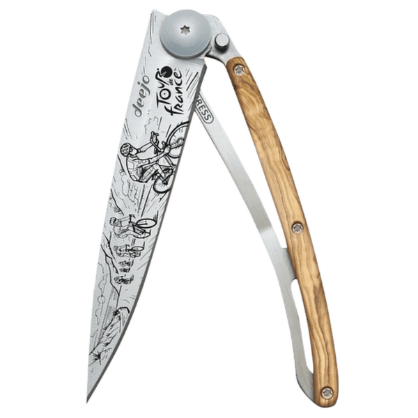 Couteau Deejo Tattoo olive wood Tour de France Bunch