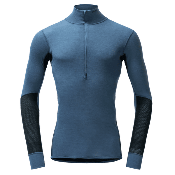 T-shirt a manches longues Devold Wool Mesh 190 Zip Neck Man 445B BERRY/INK