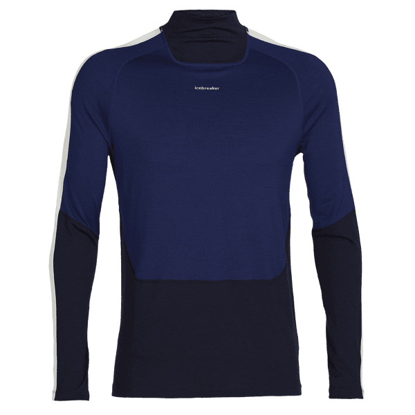T-shirt a manches longues Icebreaker Sonebula LS High Neck 200 Men MID NVY/ROYAL NVY/SNOW/CB