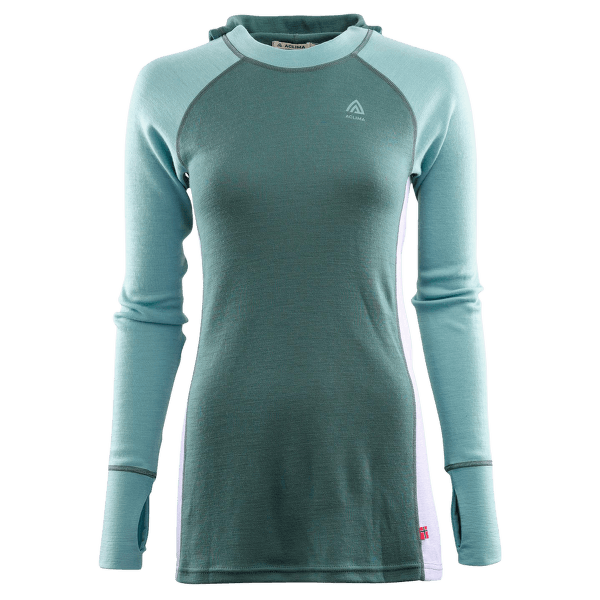 Sweat-shirt Aclima WarmWool Hood Sweater Women North Atlantic / Reef Waters / Purple Rose