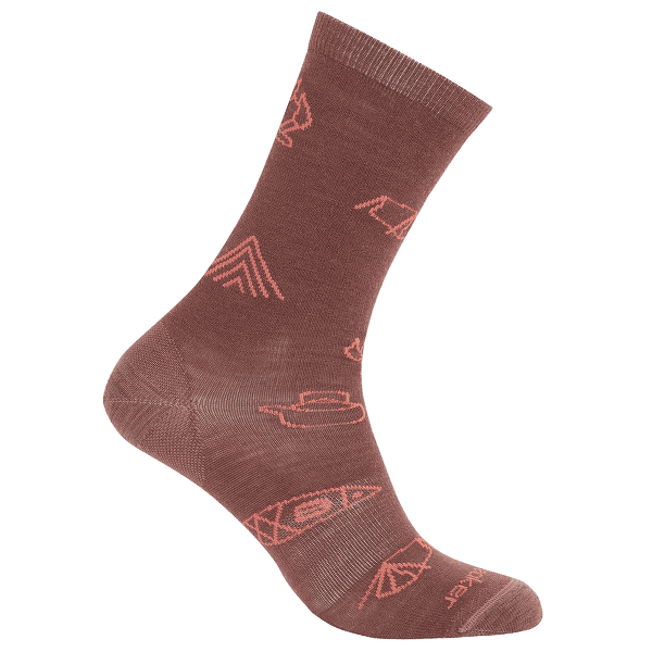 Chaussettes Icebreaker Merino Lifestyle Ultralight Crew Camp Essentials Men CAROB/PLUME