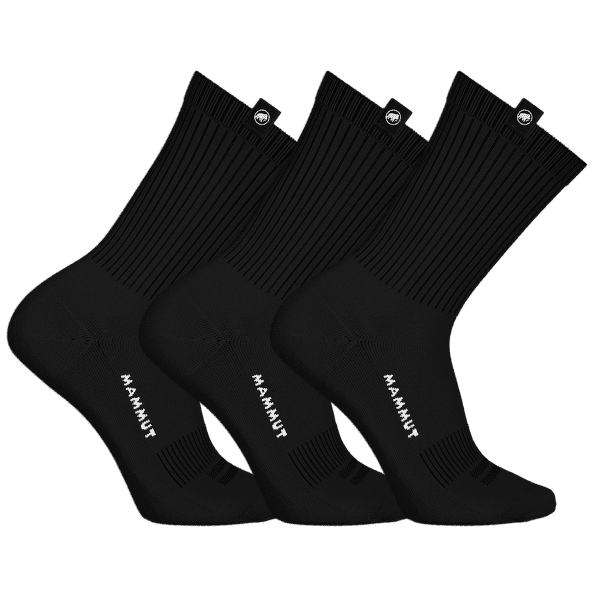 Chaussettes Mammut EVERYDAY CREW SOCKS 3 PACK black 0001