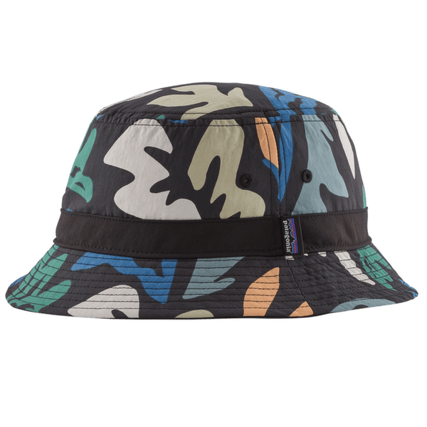Chapeau Patagonia Wavefarer Bucket Hat Kaleido: Black