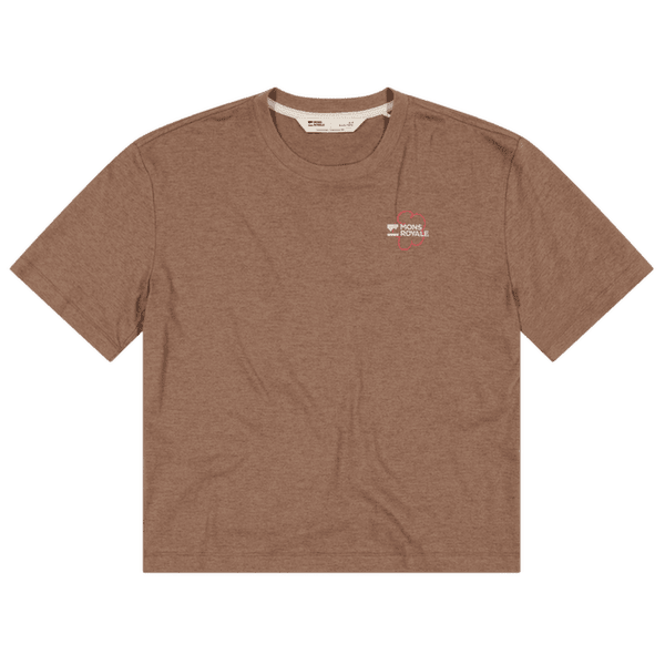 T-shirt a manches courtes Mons Royale Yonder Merino Organic Cotton T-Shirt Women Mocha