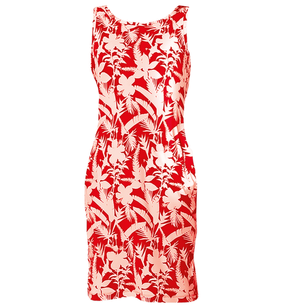 Débardeur Columbia Chill River Printed Dress Poppy Red, Botaniflage Tonal 611