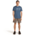 T-shirt a manches courtes Icebreaker Merino 150 Tech Lite SS Tee Elevation Line Men PORCINI