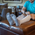 Chaussettes Injinji Compression Over The Calf GRAY