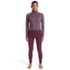 T-shirt a manches longues Icebreaker Merino 200 ZoneKnit™ LS Half Zip Women DK BERRY/GREY PLUM/CB