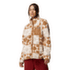 Sweat-shirt Columbia West Bend Print Full Zip II Women Teak Brown, Cozy Quilt 235