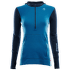 WarmWool Hood Sweater W/Zip Women Navy Blazer / Blue Sapphire / Azure Blue