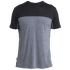 T-shirt a manches courtes Icebreaker Merino 125 Cool-lite™ Sphere III SS Tee Colour Block Men GRAPHITE HTHR/BLACK/CB