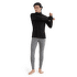 T-shirt a manches longues Icebreaker Merino 200 Oasis LS Half Zip Men Black