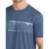 T-shirt a manches courtes Icebreaker Merino 150 Tech Lite SS Tee Elevation Line Men PORCINI