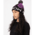 Casquettes Mons Royale Mtn Pixel Merino Pom Pom Beanie Black / White