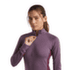 T-shirt a manches longues Icebreaker Merino 200 ZoneKnit™ LS Half Zip Women DK BERRY/GREY PLUM/CB