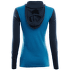 Sweat-shirt Aclima WarmWool Hood Sweater W/Zip Women Navy Blazer / Blue Sapphire / Azure Blue