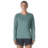 T-shirt a manches longues Patagonia Long-Sleeved Cap Cool Daily Shirt  - Boardshort Logo Women Blue Sage - Light Blue Sage X-Dye