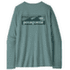 T-shirt a manches longues Patagonia Long-Sleeved Cap Cool Daily Shirt  - Boardshort Logo Women Blue Sage - Light Blue Sage X-Dye