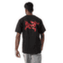 T-shirt a manches courtes Arcteryx Kragg SL Cotton Blurred Bird SS Men Black/Dynasty