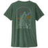 T-shirt a manches courtes Patagonia Cap Cool Daily Shirt - Cloud Crag Women Canopy Green - Light Canopy Green X-Dye