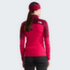 Sweat-shirt The North Face POLARTEC POWERGRID STORMCAP JACKET WOMEN S69 LALI GURAN/BURGUNDY CRUSH