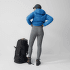 Leggings Fjällräven Abisko Värm Trekking Tights Women Black-Iron Grey