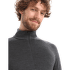 Pull (fermeture 3/4) Icebreaker 260 ZoneKnit LS Half Zip Men JET HTHR/BLACK/METRO HTHR/CB
