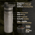 Filtre Grayl GeoPress Purifier Titanium Bottle Olive Drab