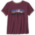T-shirt a manches courtes Patagonia FITZ ROY FOOTHILLS RINGER TEE Women Berry Fig