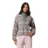 Sweat-shirt Columbia Sequoia Grove II Printed Half Zip Women Ancient Fossil Wizard Island Tonal 271