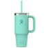 24 OZ TRAVEL TUMBLER CLEAR LID Mermain Green