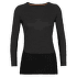 200 ZoneKnit LS Crewe Women JET HTHR/BLACK/METRO HTHR/CB