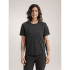 T-shirt a manches courtes Arcteryx Silene Crew SS Women Black Heather