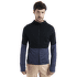 Sweat-shirt Icebreaker Merino 200 RealFleece™ Descender LS Zip Hoodie Men ABYSS/BLUE ASH/CB