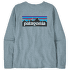 T-shirt a manches longues Patagonia Long-Sleeved P-6 Logo Women Thermal Blue