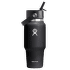 24 OZ WIDE FLEX STRAW TRAVEL BOTTLE 001 Black