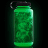 Bouteille Nalgene 32oz WM Glow Glow w/Black Worms
