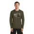 T-shirt a manches longues Icebreaker Merino 150 Tech Lite LS Tee Peak Balance Men DK LODEN